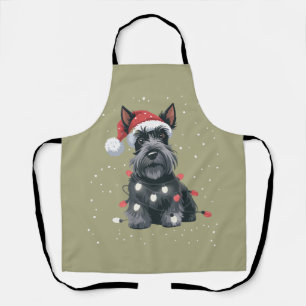 Honden Scottie Schotse Terriër Kersthond Moeder Schort
