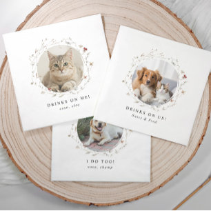 Honden Servetten Drinken Zijn Op Ons Elegante Trou