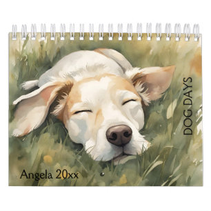 Honden, slapende honden kalender