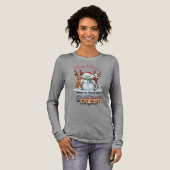 Honden Sneeuwman Kerst Antilopen Kerstsjaal Tri-Blend Shirt (Voorkant)