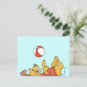 Honden spelen met kogeltonijnen en cadeautjes briefkaart (Staand voorkant)