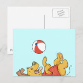 Honden spelen met kogeltonijnen en cadeautjes briefkaart (Voorkant / Achterkant)