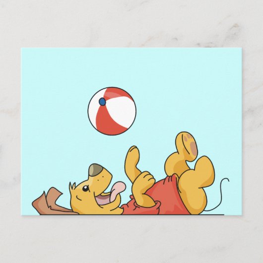 Honden spelen met kogeltonijnen en cadeautjes briefkaart (Voorkant)