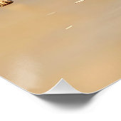 Honden spelen op het strand perfect poster (Hoek)