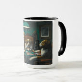 Honden spelen Poker (Animal Kaart Game) Mok (Voorkant rechts)