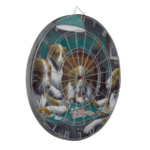 Honden spelen poker Cassius Marcellus Coolidge 189 Dartbord