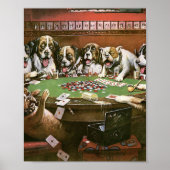 Honden spelen poker sympathie - Cassius Coolidge Poster (Voorkant)