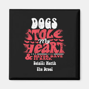 Honden stalen mijn hart ~ Grappige Valentijnsdag  Magneet