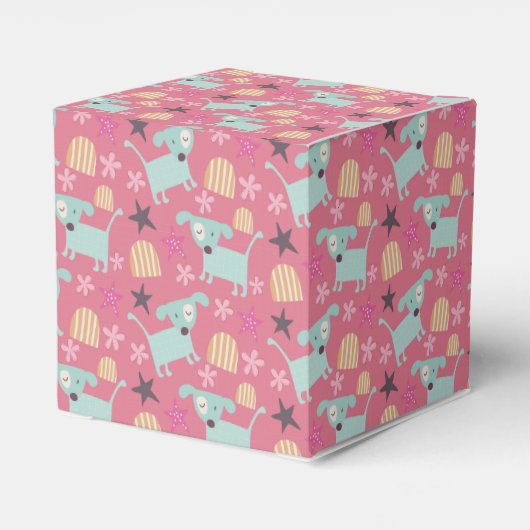 Honden, sterren en bloemen bedankdoosjes (Achterkant)