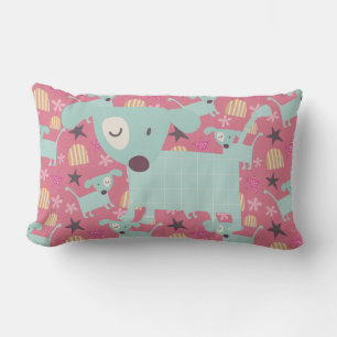 Honden, sterren en bloemen kussen