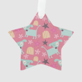 Honden, sterren en bloemen ornament (achterkant)