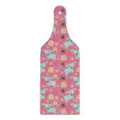 Honden, sterren en bloemen snijplank (Voorkant)