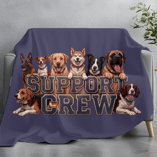 Honden Steun Team Multi Ras Eigenaar Blauwe Hond L Fleece Deken