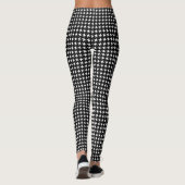 Honden Tand Zwart & Wit Modern Leggings (Achterkant)