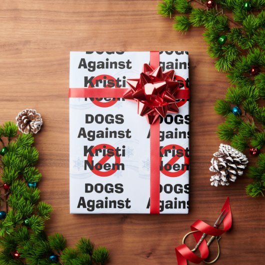Honden Tegen Kristi Noem Inpakpapier (Feestdagen Geschenken)