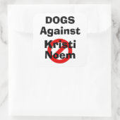 Honden Tegen Kristi Noem Sticker (Tas)