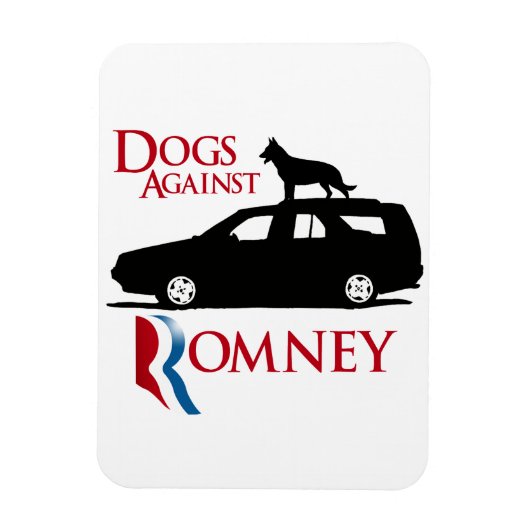 Honden tegen Romney -.png Magneet (Verticaal)