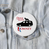 Honden tegen Romney -.png Ronde Button 4,0 Cm (In situ)