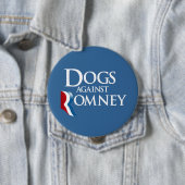 Honden tegen Romney.png Ronde Button 4,0 Cm (In situ)