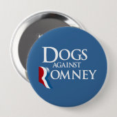 Honden tegen Romney.png Ronde Button 4,0 Cm (Voorkant /achterkant)