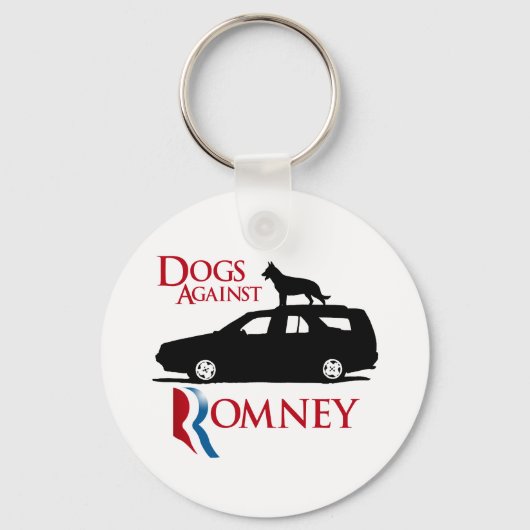 Honden tegen Romney -.png Sleutelhanger (Voorkant)