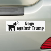 Honden tegen Trump Bumpersticker (Op auto)