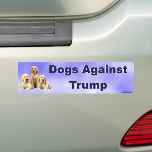 Honden tegen Trump Bumpersticker (Op auto)