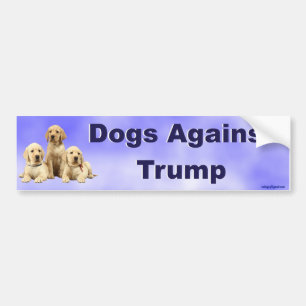 Honden tegen Trump Bumpersticker