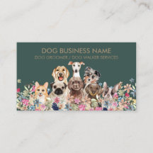 Honden tekenen bloemen ontwerp
