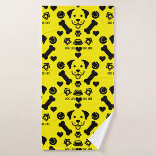 Honden thema wassen badhanddoek