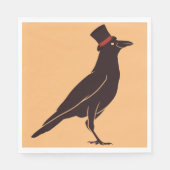 Honden - Tophat Blackbird Raven Servet (Voorkant)