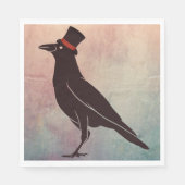 Honden - Tophat Blackbird Raven Servet (Voorkant)