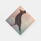 Honden - Tophat Blackbird Raven Servet (Hoek)