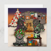 Honden Trailer Park Feestdagenkaart (Voorkant / Achterkant)