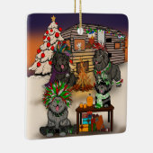 Honden Trailer Park Keramisch Ornament (Rechts)