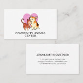 Honden trainer | Dieren centrum | Huisdier liefheb Visitekaartje (Voorkant / Achterkant)