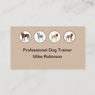 Honden Trainers Moderne Visitekaartjes