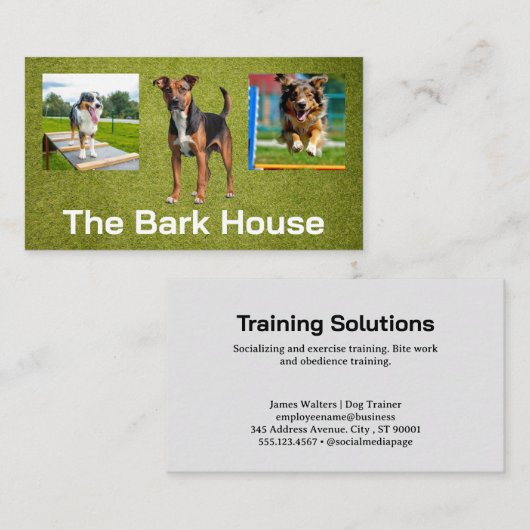 Honden training visitekaartje (Voorkant / Achterkant)