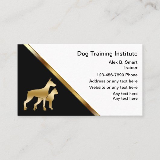 Honden Trainings Visitekaartjes (Voorkant)
