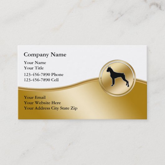 Honden Trainings Visitekaartjes (Voorkant)