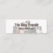 Honden Trainings Zakelijke Kaarten Mini Visitekaartje (Voorkant)