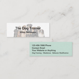 Honden Trainings Zakelijke Kaarten Mini Visitekaartje