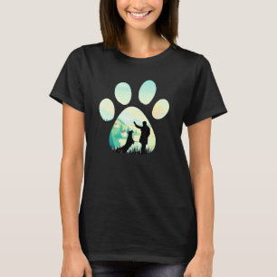Honden trekken met honden met trekhaak t-shirt