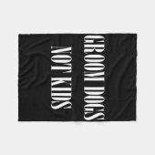 Honden trimmen Niet Kinderen Grappige Hond Trimmer Fleece Deken (Voorkant (Horizontaal))