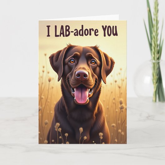 Honden Trouw Vaderdag Kaart (Voorkant)
