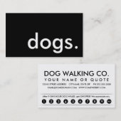 honden. trouwerekaart klantenkaartje (Voorkant / Achterkant)