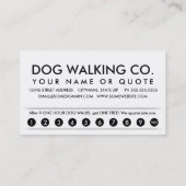 honden. trouwerekaart klantenkaartje (Achterkant)