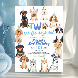 Honden Tweede Verjaardag Kaart