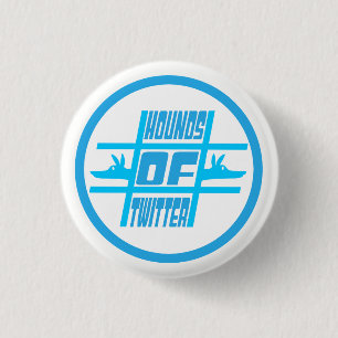 Honden Twitter Ronde Button 3,2 Cm