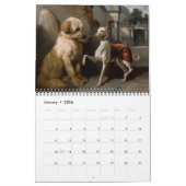 Honden uit de 19e eeuw in art kalender (Jan 2026)